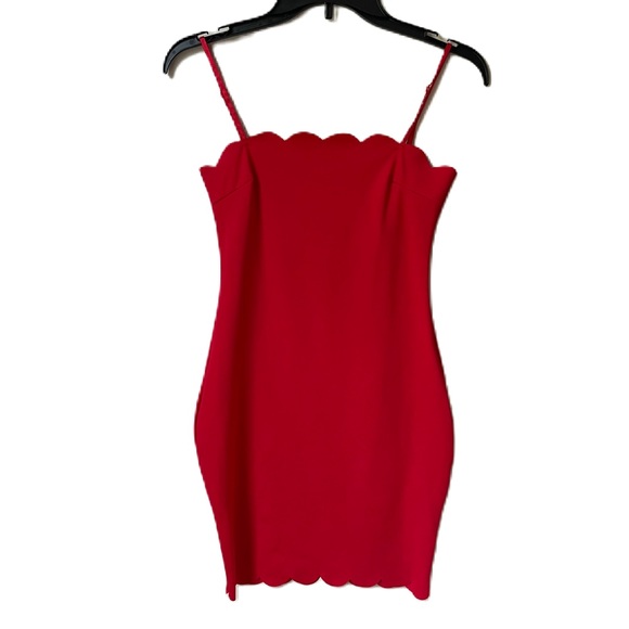 SHEIN Dresses Shein Scallop Edge Cami Bodycon Dress Siz Xs Fitted